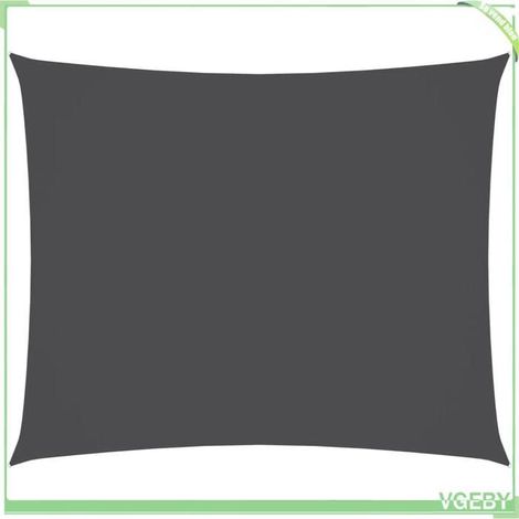 Voile de parasol - FAFEICY - 135096 - 2,5x3,5 m - Tissu Oxford enduit PU - Anthracite (1/5)