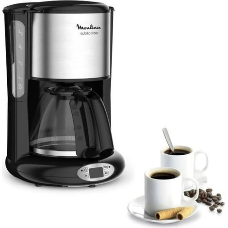 Cafetière Filtre Programmable 1,25 L Inox/Noir (1/2)