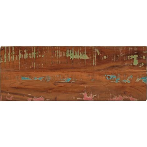 Tischplatte 90x40x3,8 cm Rechteckig Altholz Massiv