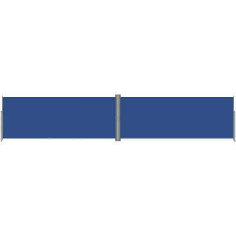 Toldo lateral retráctil/protección visual para patio jardín terraza balcón pantalla azul 200 x 1000 cm 020007146 (1/5)