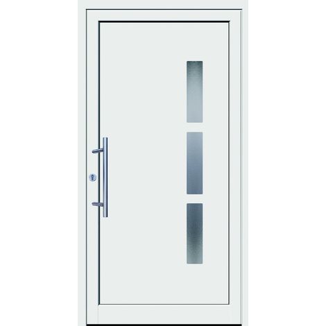 Haustür KS weiss Melle, 60mm B1000 x H2000 mm, links