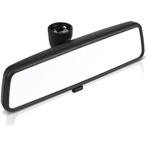 BUNTHAUS Voiture Miroir intérieur Rétroviseur Intérieur,25 x 7 cm Rétroviseur Conduite Accompagnée Miroir intérieur de Voiture pour B5 MK4 1999-2005 3B0857511G(Noir) (1/5)