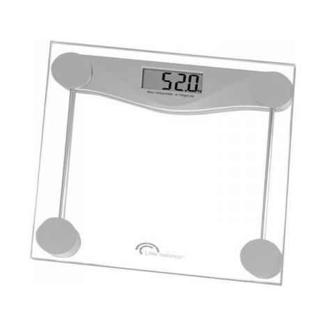 Balance - Pese Personne électronique LITTLE BALANCE 8193 SB2 - Plateau verre trempé transparent - 160 kg / 100 g (1/4)