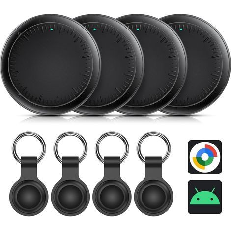 Smart Traceur Tag, Smart Traceur GPS Android Lot de 4, Fonctionne avec App Android Localiser,Traceur Localisateur D’Objets Bluetooth, Batterie Longue Durée,Tags Android pour clés/Portefeuilles (1/5)