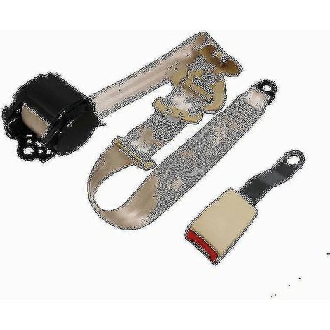 Ceinture de sécurité auto rétractable 3 points certifiée CE, universelle, avec réglage automatique et verrouillage d'urgence au niveau des épaules. (1/5)