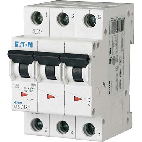 EATON (MOELLER) MCB FAZ-Z2/3 2 A, 3P, DISJONCTEUR Z-CHAR 278921