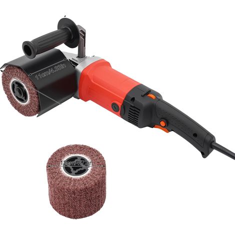 Machine de brossage électrique, puissance de 2200W, contrôle de vitesse réglable, Rouge (1/2)