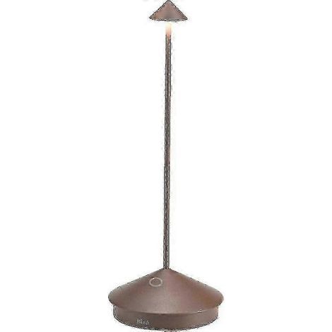 Lampe de bureau LED en aluminium Zafferano Pina Pro. indice de protection IP54. double usage extérieur/extérieur. base à brancher. hauteur 29 cm. prise standard européenne. (1/4)