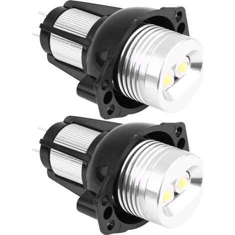 2pcs 6W LED Angel Eyes Halo Ring Marker Light pour E90 E91 05-08 Auto Lampes