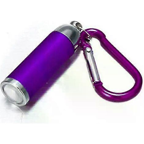 Mini lampe torche LED portable télescopique à zoom, porte-clés torche étanche, idéale pour la randonnée et le camping. (1/5)