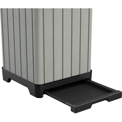 Papelera de plástico Rocford 125L, 87,4 x 41 x 41 cm, Gris (236996) (1/5)