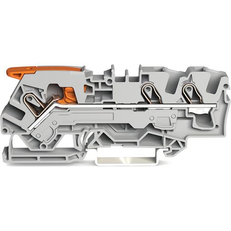 Conector push-in Wago 2106-1301 tecnología cage clamp apertura test