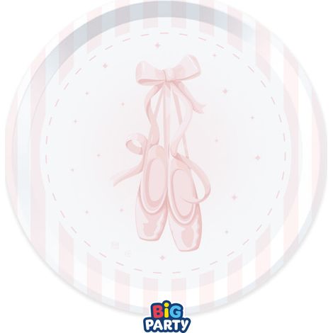 Big Party Piatti Carta Ballet D 18 Cm  Cf 6 Pz Rosa