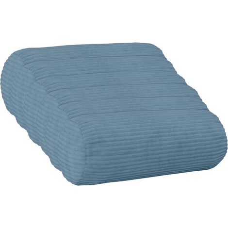 vidaXL Cushion Cover 6 pcs HEERLEN Blue 脴 15 x 40 cm Corduroy (1/5)