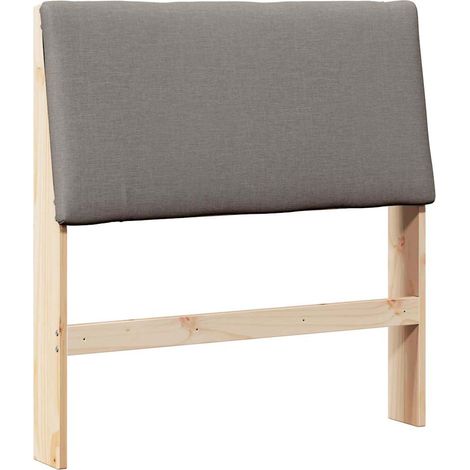 Maison Exclusive - Cabecero tapizado Taupé 100 cm Madera de pino