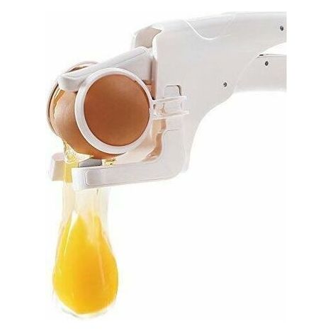 Egg Cracker No Splinter Egg Cracker Kitchen Gadget Gift Egg Yolk White Protein Separator Kitchen Tool (1/5)