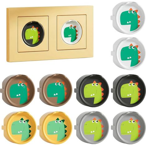 10 prises F Cache prise en silicone,Protection décorative contre la poussière,prises de sécurité enfichables pour enfants,Protection contre les éclaboussures dispositifs de protection (1/5)
