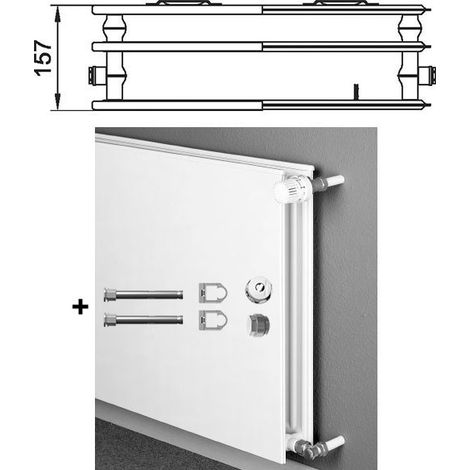 Kermi Radiateur compact hygiénique Plan Therm-x2 Type 30 305x1205mm PH0300312 (1/4)