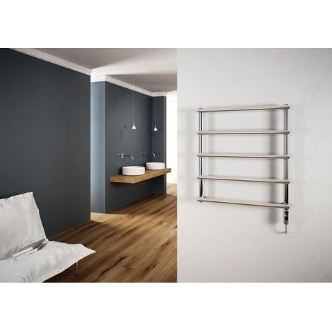 Radiatore LAURA elettrico dim. 530x740 mm 150W colore inox lucido - con interruttore 3581570400003 (1/4)