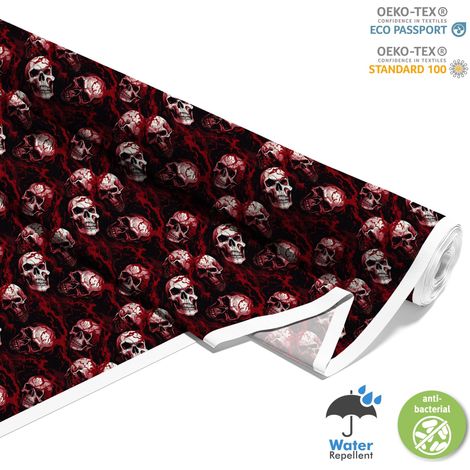 TESSUTI DECORATIVI PER ESTERNI OXFORD - Motivo Teschio I DX4587 (1/5)