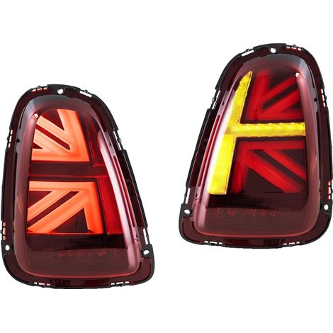 Juego de luces traseras, luces LED, diseño impermeable, ROJO (1/2)