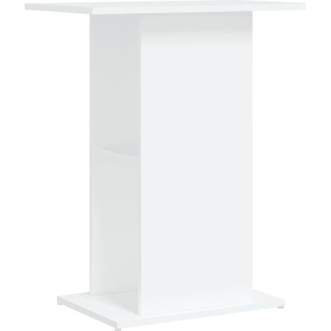 vidaXL Soporte para acuario madera de ingeniería blanco 60,5x36x72,5cm (1/2)
