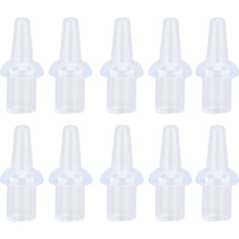 Embouts de buse de lavement en Silicone lavables, diamètre intérieur de 8mm, chasses d'eau privées, remplacement doux, 10 pièces (1/5)