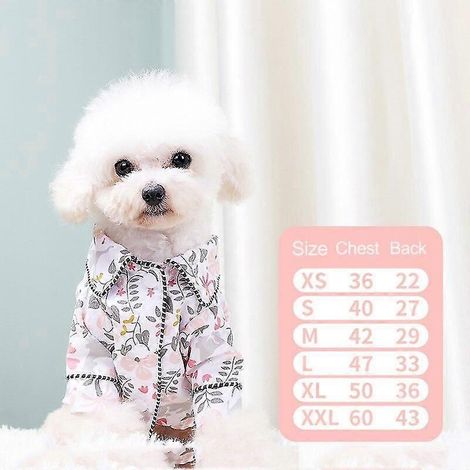 Haustierpyjamas, modische Haustierkleidung, Hundehemd, Luxusmantel, Jacke, Freizeitkleidung für kleine und mittelgroße Hunde, Katzen, Chihuahuas, Bulldoggen, Haustierkleidung mit Blumenmuster (1/5)