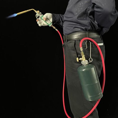 Torche multifonctionnelle à gaz MAPP et propane avec tuyau de 1,6 m et allumage par gâchette (1/5)
