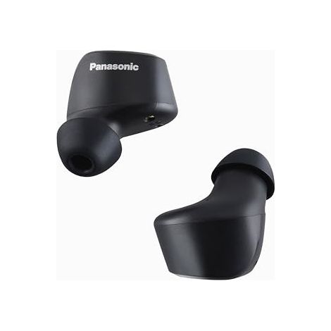 PanasonicCasque stéréo numérique sans fil avec commande tactile, assistance vocale, étanche, XBS, forme ergonomique, étui de chargement, noir, (RZ-B120WDE-K)