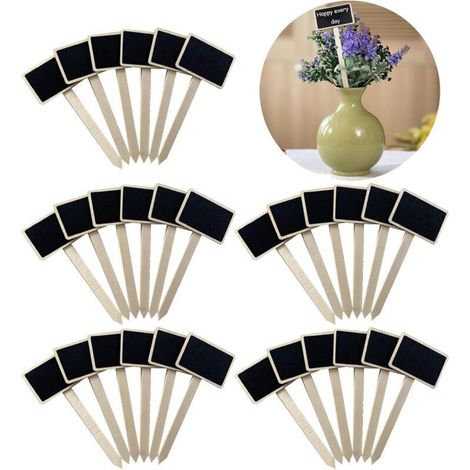 Etichette per piante da giardino a forma di T – Confezione da 30 pezzi in plastica resistente, ideali per semi, alberi ed erbe aromatiche.
