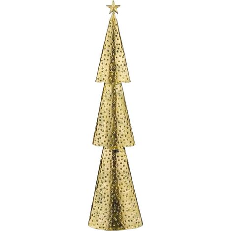 Albererello decorativo color oro per il natale -H - 68 cm (1/3)