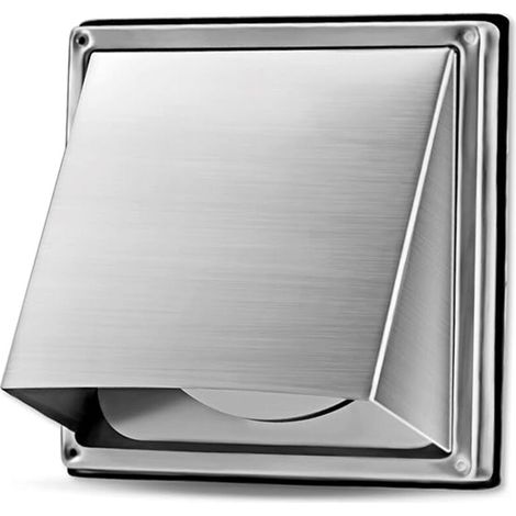 Clapet anti-retour en acier inoxydable de 100 mm – Convient aux sèche-linge, hottes aspirantes et conduits d'évacuation.