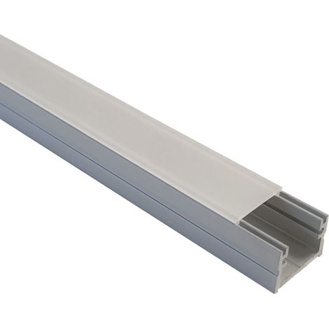 Profile aluminium pour ruban Led avec diffuseur clipsable - utilisable avec les corniches d'éclairage Orac