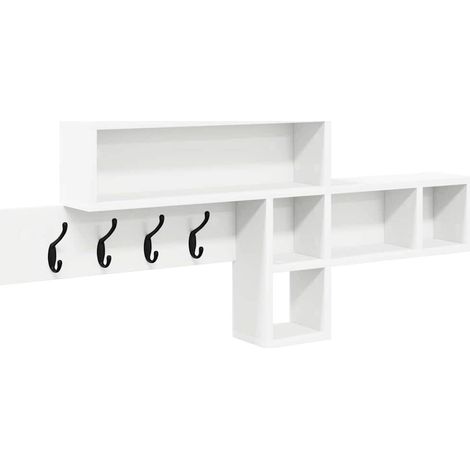 Maison Exclusive - Wandmontierter nachttisch Weiß 100 x 12 x 43,5