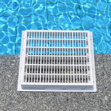 Quadratische 30x30cm Schwimmbad-Bodenplatte, Ablaufabdeckung für den Boden (1/5)
