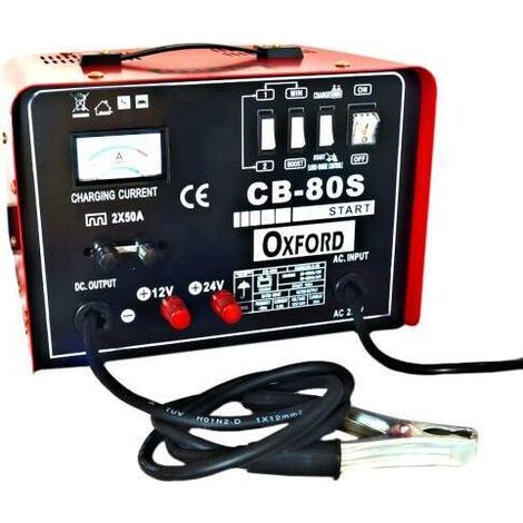 Caricabatterie moto/autoveicoli/imbarcazioni/autocarri 36 Amp 12/24 Volt Oxford - CB-80S