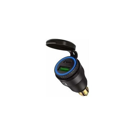 Adaptateur allume cigare USB pour moto BMW Double prise USB 12 V PD 3.0 et QC 3.0 Pour BMW moto