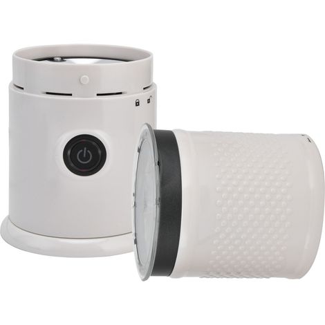 Mousseur à lait électrique ménager à fonctions séparées, mousseur à lait chaud et froid, latte art, mousseur à chocolat, norme européenne 220V, blanc. (1/5)