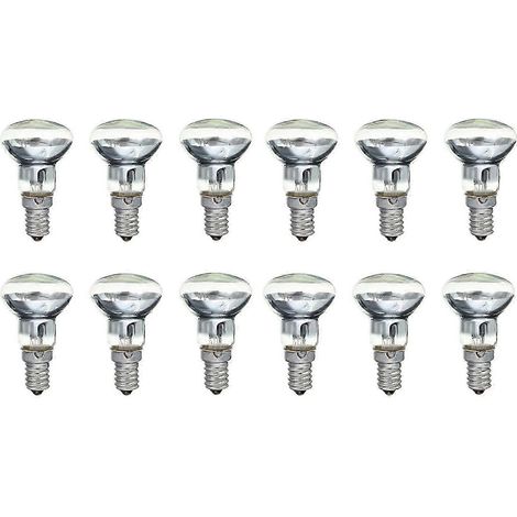 Ampoule spot E14 pour lampe à lave, R39 30W à visser, transparente, lot de 12, réf. : 5496 (1/5)