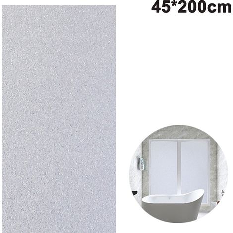 Film protection solaire fenêtre dépoli auto-statique salle bain