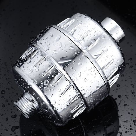 Filtre Pour Douche - Filtre Anti-Calcaire Et Anti-Chlore - Compatible Toutes Douches Fixe Pluie Et À Main - Cartouche Remplaçable - 1 Pièce