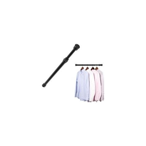 Tringle à rideau télescopique à ressort solide et robuste de 1,3 cm, petite tringle à rideau télescopique réglable, pas besoin de percer, rideau, fenêtre, porte antirouille, armoire, rail à rideau en (1/2)