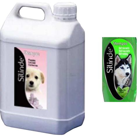Silinde shampoo per cani rinfrescante menta piperita tanica da 5 litri