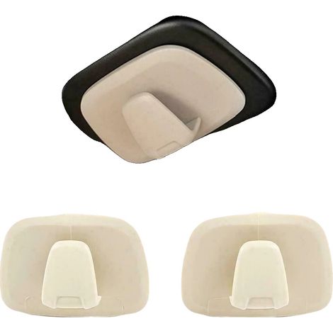 Ganchos para puertas de vehículos, material ABS duradero, compatibilidad universal, color beige. (1/2)