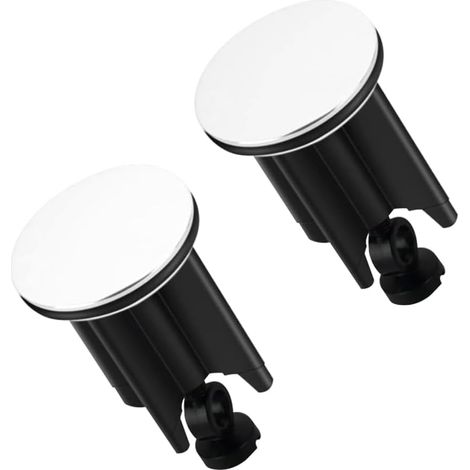 Tapón de lavabo universal de 2 piezas, 40 mm, altura ajustable, para bañera, desagüe de lavabo y bidé