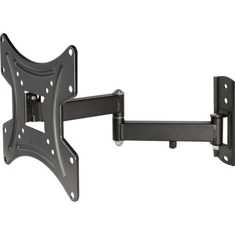 Support mural TV inclinable 23" - 42" pour écrans LCD – Charge jusqu'à 25 kg – Compatible VESA 75-200 – Distance mur 55-325 mm – (1/4)