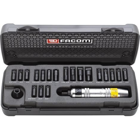 Facom Hand-Schlagschrauber mit Bits, 21-tlg
