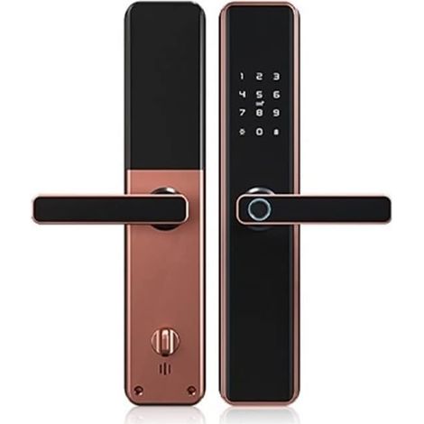 Verrouillage intelligent Empreinette Bluetooth WiFi Empreinet digital Smart Lock Smart Code électronique Code biométrique intelligent Serrure de porte numérique Serrure de porte d'entrée sans clé ( Co (1/5)