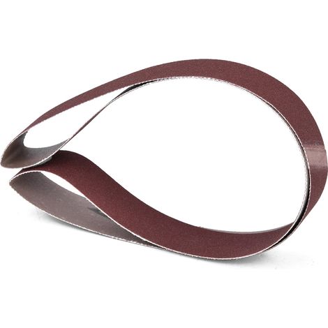 10 bandes de ponçage de 760 x 25 mm (30 x 1 pouce) adaptées aux ponceuses à bande avec un grain de 240 à 1000 (600).